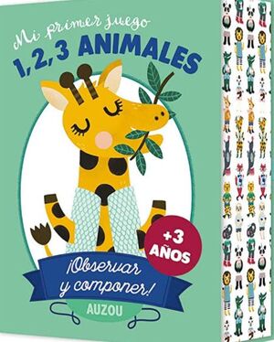 JUEGO DE CARTAS 1, 2, 3 ANIMALES. OBSERVAR Y COMPONER +3 AÑOS
